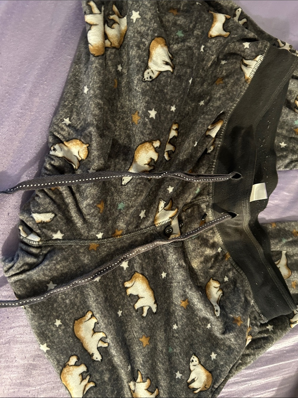 Secret Treasures Gray Polar Bear Print Pajama Pants